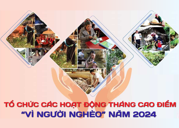 Tổ chức các hoạt động Tháng cao điểm “Vì người nghèo” năm 2024