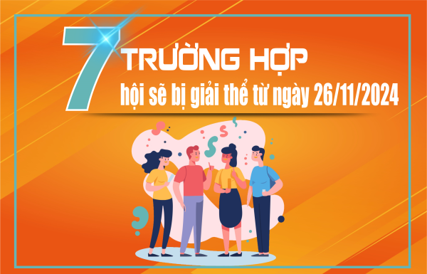 7 trường hợp hội sẽ bị giải thể từ ngày 26/11/2024