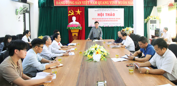 Hội thảo triển khai thực hiện Chiến lược phát triển khoa học, công nghệ và đổi mới sáng tạo đến năm 2030 trên địa bàn tỉnh