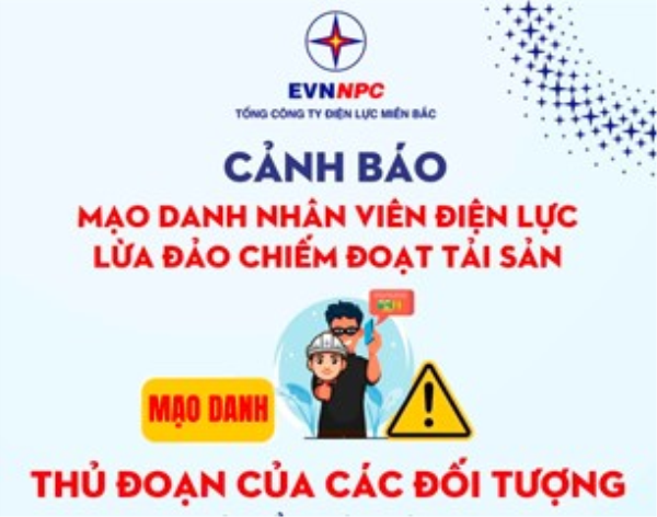 Cảnh báo mạo danh nhân viên Điện lực liên hệ khách hàng để chiếm đoạt tài sản