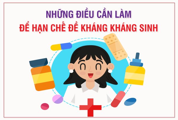 Những điều cần làm để hạn chế đề kháng kháng sinh