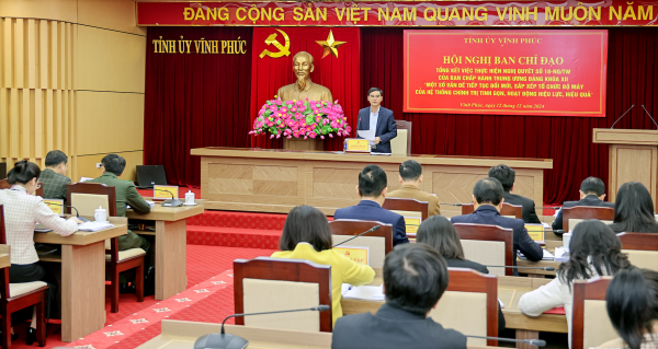 Tiếp tục rà soát, bổ sung, hoàn thiện phương án sắp xếp tinh gọn, tổ chức bộ máy hệ thống chính trị của tỉnh