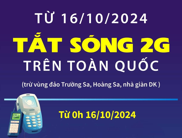 Tắt sóng 2G được bình chọn là sự kiện công nghệ thông tin nổi bật nhất 2024