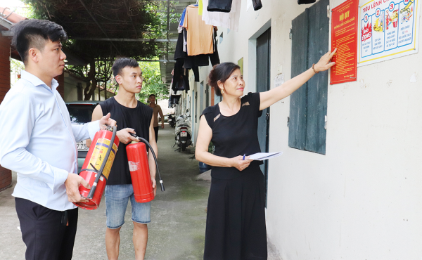 Phụ nữ phường Khai Quang tích cực tham gia đảm bảo an ninh trật tự
