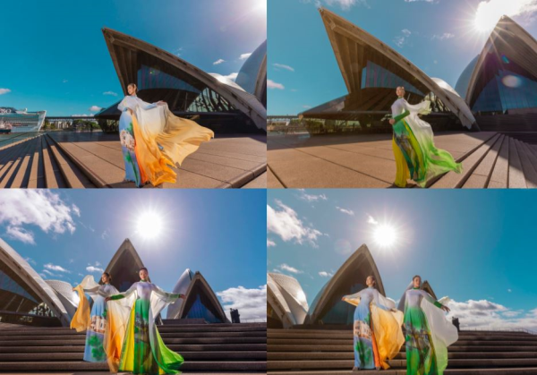Hoa hậu Ngọc Châu, Xuân Hạnh tôn vinh áo dài lụa nhuộm ở Australia icon