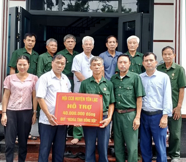 Hội Cựu chiến binh huyện Yên Lạc: Hỗ trợ 80 triệu đồng xây nhà “Nghĩa tình đồng đội”