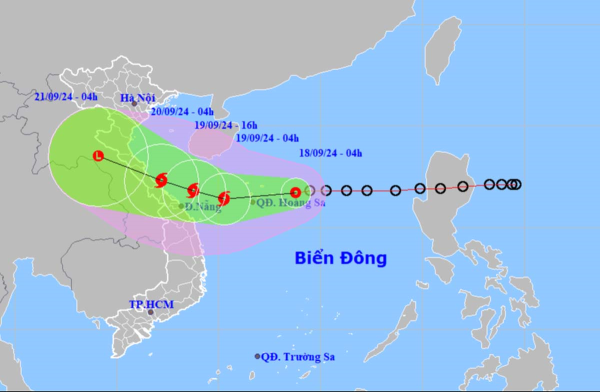 Áp thấp nhiệt đới sắp mạnh lên thành bão, miền Trung mưa to đến rất to từ hôm nay