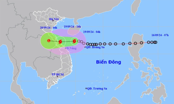 Áp thấp nhiệt đới mạnh lên thành bão số 4