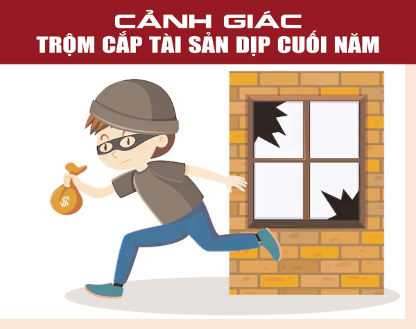 Cảnh giác trộm cắp tài sản dịp cuối năm