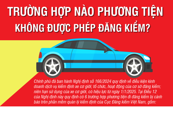 Trường hợp nào phương tiện không được phép đăng kiểm?