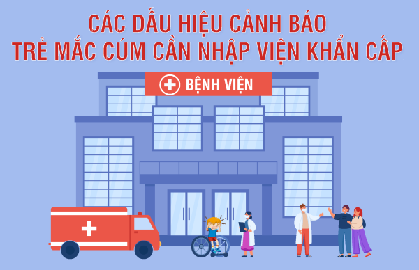 Các dấu hiệu cảnh báo trẻ mắc cúm cần nhập viện khẩn cấp