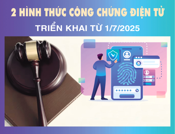 2 hình thức công chứng điện tử triển khai từ 1/7/2025