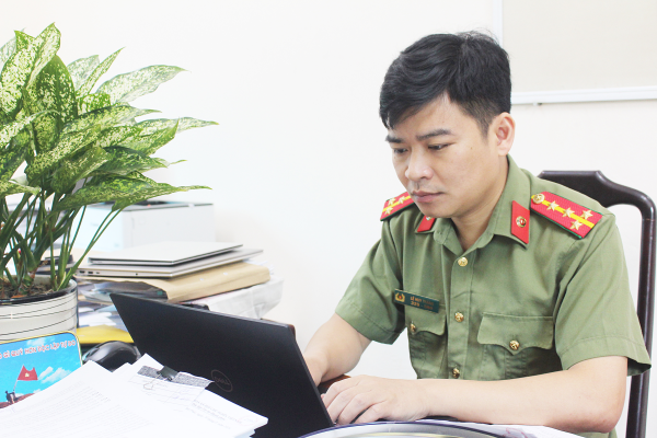 Đại úy Lê Huy Thắng - Gương mặt trẻ công an tiêu biểu
