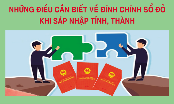 Những điều cần biết về đính chính sổ đỏ khi sáp nhập tỉnh, thành