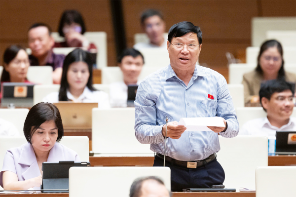 Đại biểu Quốc hội tỉnh cho ý kiến về dự thảo Nghị quyết của Quốc hội về thí điểm một số cơ chế, chính sách đặc thù phát triển nhà ở xã hội