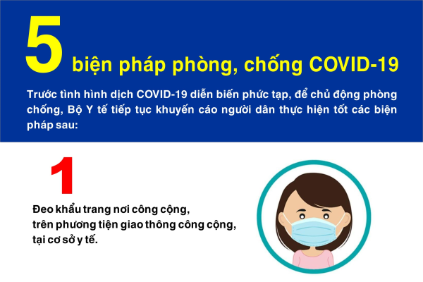 5 biện pháp phòng, chống COVID-19