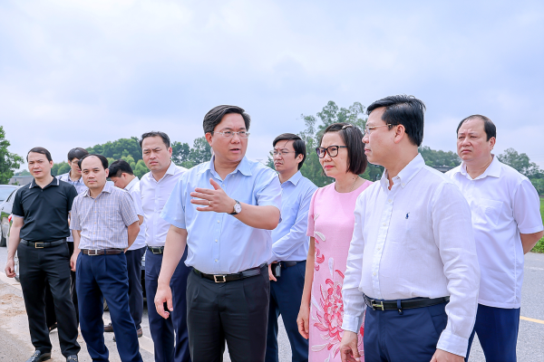 Kiểm tra thực địa, tháo gỡ khó khăn, vướng mắc tại khu công nghiệp trên địa bàn các huyện Tam Dương, Yên Lạc, Bình Xuyên