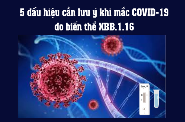 5 dấu hiệu cần lưu ý khi mắc COVID-19 do biến thể XBB.1.16