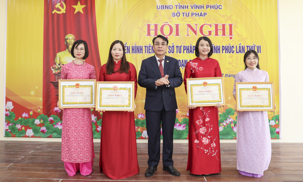 Hội nghị điển hình tiên tiến lần thứ VI Sở Tư pháp