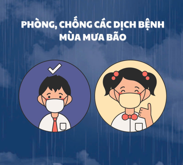 Tăng cường công tác phòng, chống bệnh sốt xuất huyết, tay chân miệng, COVID-19 và dịch bệnh mùa mưa bão