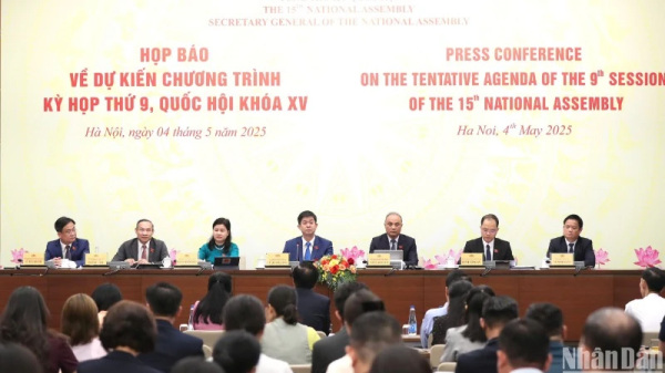 Thông cáo báo chí Phiên khai mạc Kỳ họp thứ 9, Quốc hội khóa XV