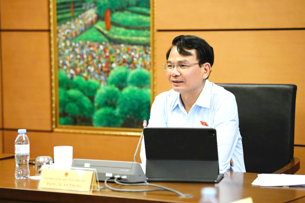 Đoàn đại biểu Quốc hội tỉnh Vĩnh Phúc thảo luận tại tổ một số dự án luật quan trọng