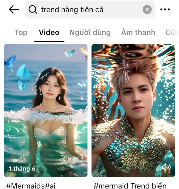 Cẩn trọng khi “đu trend” hóa thân thành nàng tiên cá trên Tiktok