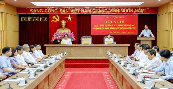 Gặp mặt Thường trực Đảng ủy 36 xã, phường mới sau hợp nhất