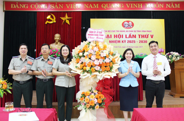Đại hội Chi bộ Cục Thi hành án dân sự tỉnh
