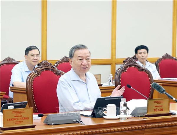 Tổng Bí thư Tô Lâm: Bố trí, sắp xếp cán bộ đúng nguyên tắc, không để phát sinh vấn đề phức tạp nội bộ