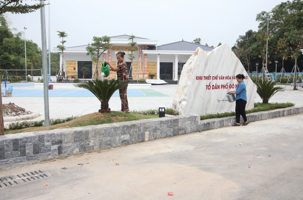 Vĩnh Yên đẩy nhanh tiến độ công trình xây dựng Làng văn hóa kiểu mẫu
