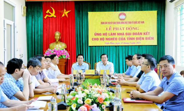 Phát động ủng hộ làm nhà đại đoàn kết cho hộ nghèo của tỉnh Điện Biên