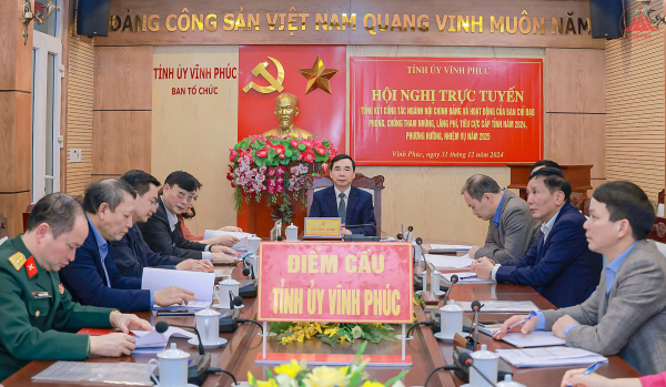 Hội nghị toàn quốc tổng kết công tác ngành nội chính Đảng và hoạt động của Ban Chỉ đạo phòng, chống tham nhũng, lãng phí, tiêu cực cấp tỉnh năm 2024