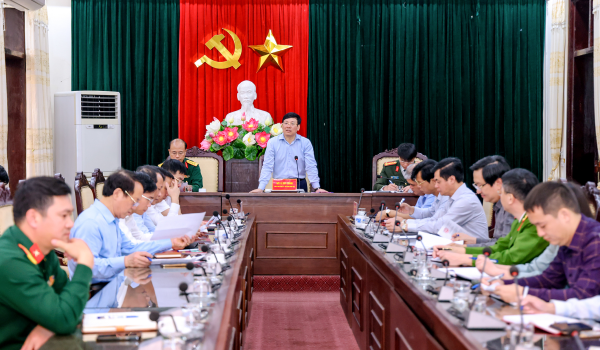 Chủ tịch UBND tỉnh Lê Duy Thành kiểm tra công tác tuyển quân năm 2024