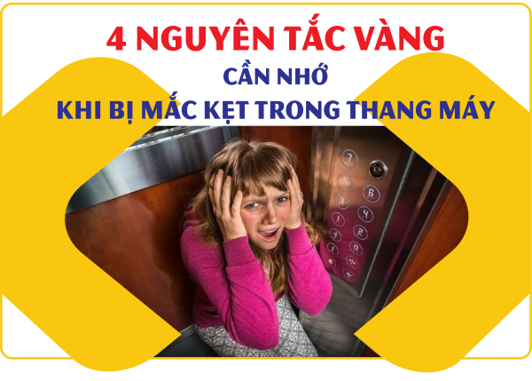 4 nguyên tắc vàng cần nhớ khi bị mắc kẹt trong thang máy