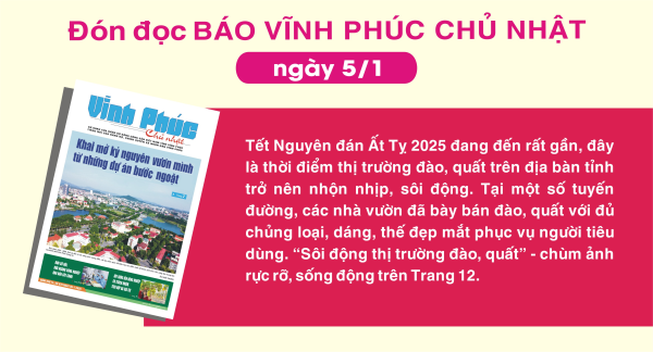 Đón đọc Báo Vĩnh Phúc Chủ nhật ngày 5/1