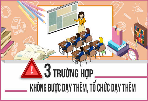 3 trường hợp không được dạy thêm, tổ chức dạy thêm