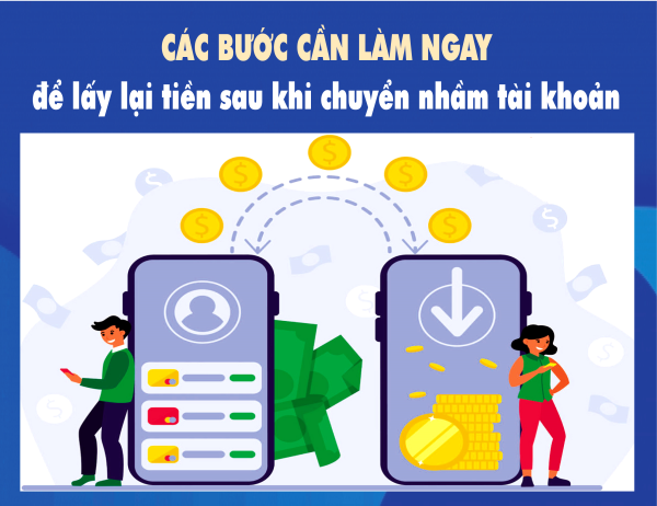 Các bước cần làm ngay để lấy lại tiền sau khi chuyển nhầm tài khoản