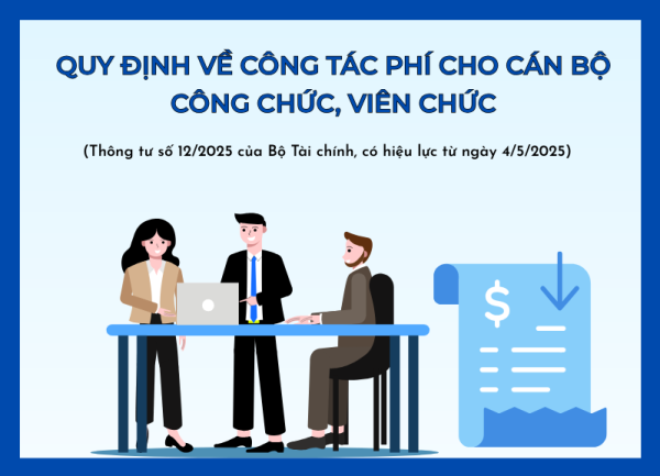 Quy định về công tác phí cho cán bộ công chức, viên chức
