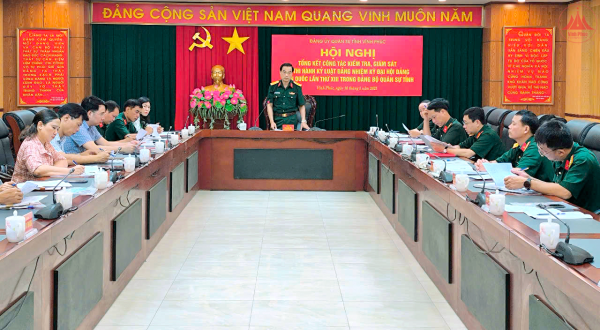 Đảng ủy Quân sự tỉnh: Tổng kết công tác kiểm tra, giám sát và thi hành kỷ luật Đảng nhiệm kỳ 2020-2025