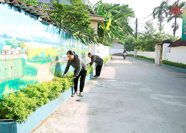 Tam Dương xây dựng khu dân cư sáng, xanh, sạch, đẹp