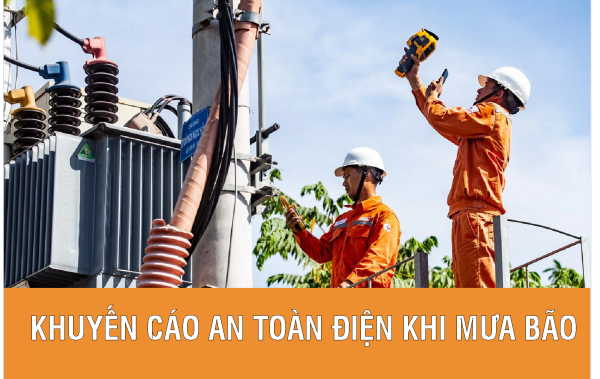 Khuyến cáo an toàn điện khi mưa bão