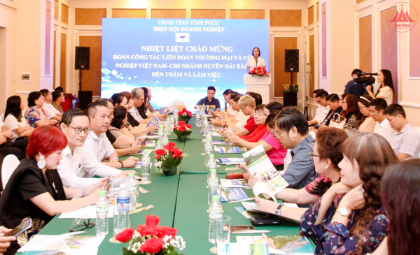 Kết nối hợp tác giữa Hiệp hội Doanh nghiệp tỉnh Vĩnh Phúc và Liên đoàn Thương mại và công nghiệp Việt Nam - Chi nhánh duyên hải Bắc Bộ