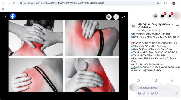 Phạt tiền, đình chỉ hoạt động cơ sở kinh doanh “Viện trị liệu MB - cơ sở Vĩnh Phúc”