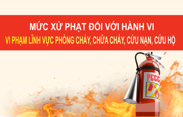 Mức xử phạt đối với hành vi vi phạm lĩnh vực phòng cháy, chữa cháy, cứu nạn, cứu hộ
