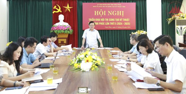 Họp Ban tổ chức Hội thi Sáng tạo kỹ thuật tỉnh Vĩnh Phúc lần thứ X