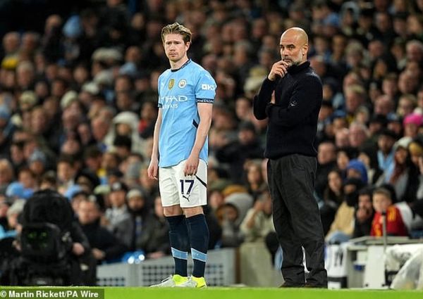 Man City rạn nứt nghiêm trọng, Guardiola bị nghi mâu thuẫn với De Bruyne