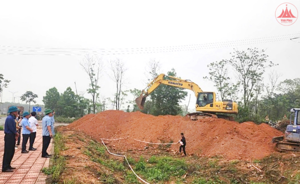 Vĩnh Tường tập trung đẩy nhanh tiến độ giải phóng mặt bằng