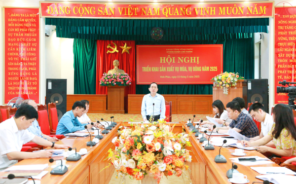 Triển khai sản xuất vụ Mùa, vụ Đông năm 2025