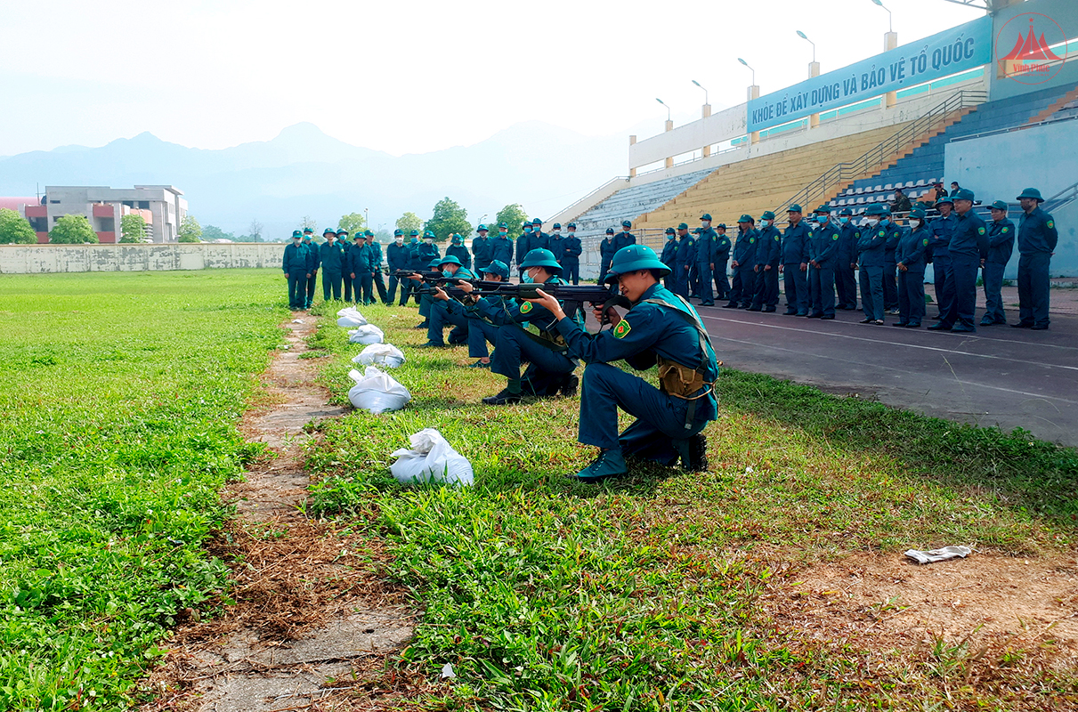 Tam Đảo phát huy tốt vai trò của lực lượng dân quân tự vệ